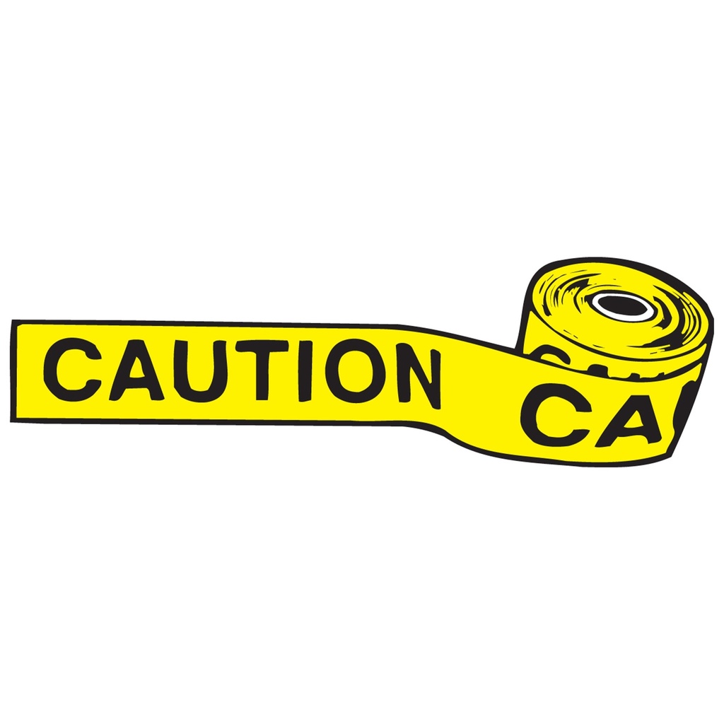 300FT YELLOW/BLACK CAUTION