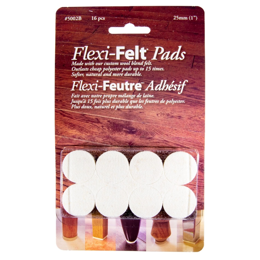 1" Disk Beige Flexi-Felt Pad