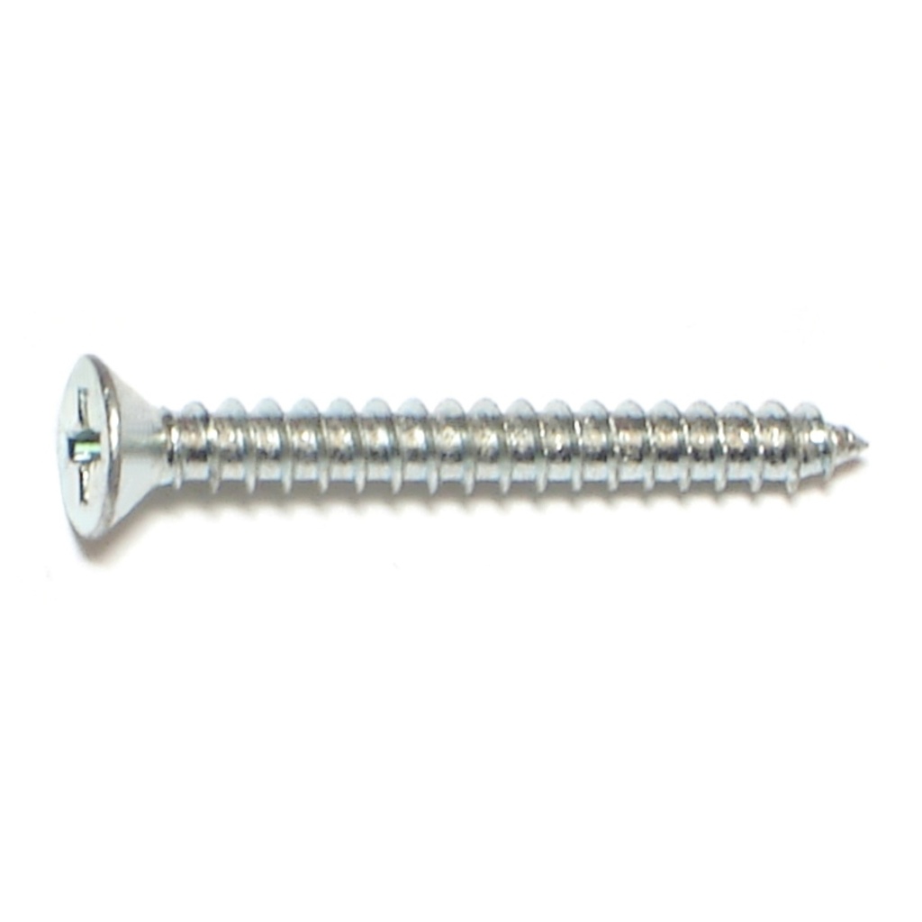 6 x 1-1/4 Ph Flat SMS Zinc