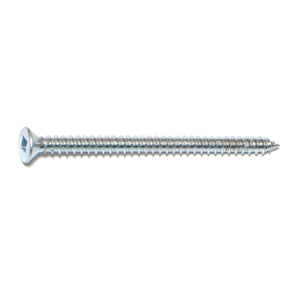 8 x 2-1/2 Sq Drv Fl SMS Zn