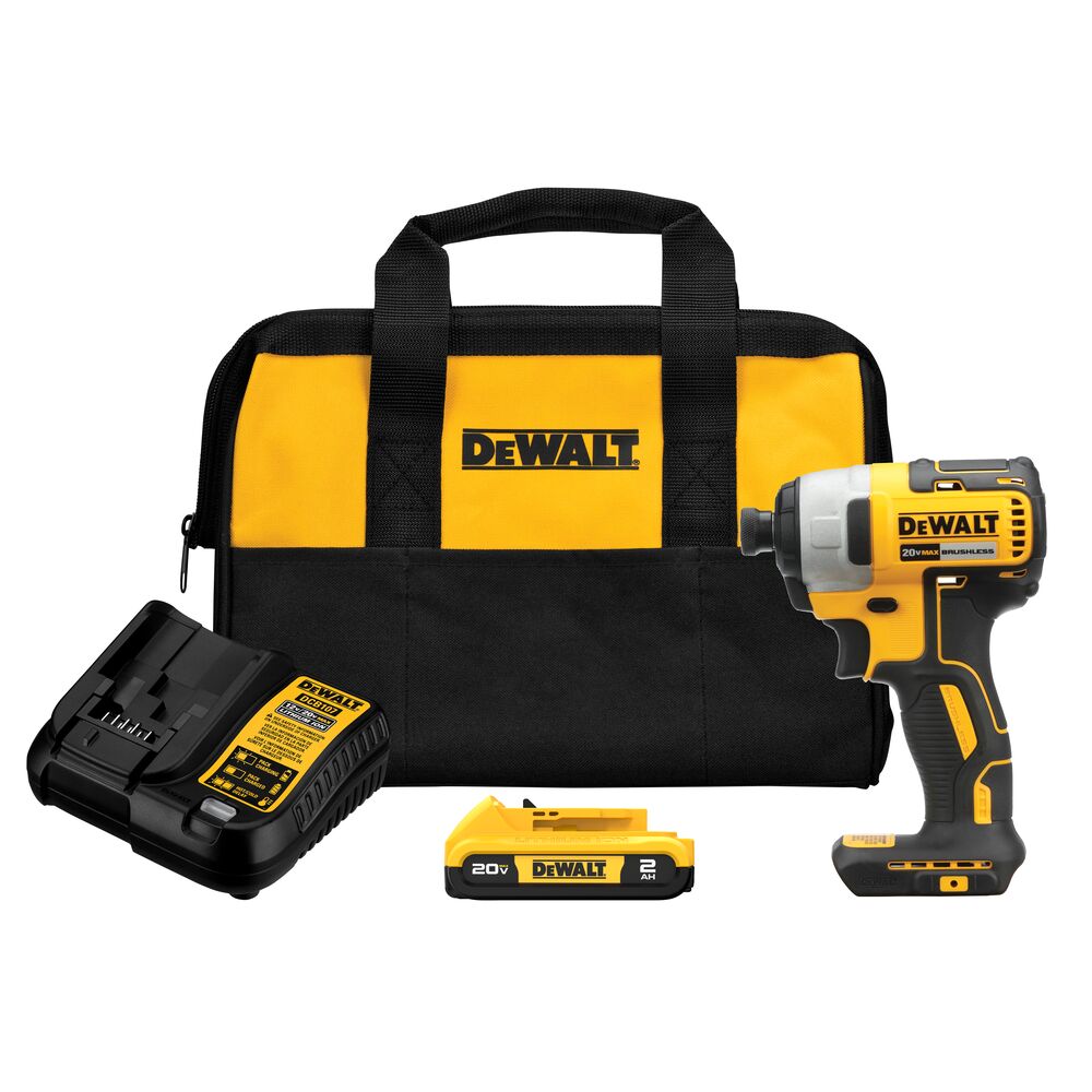 DEWALT 20V MAX 1/4IN BRUSHLESS IMPACT
