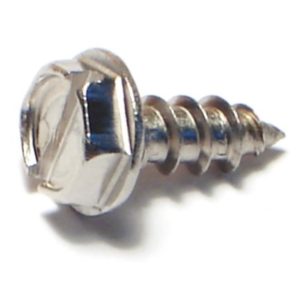 10 x 1/2 Sl Hex Wa SMS SS