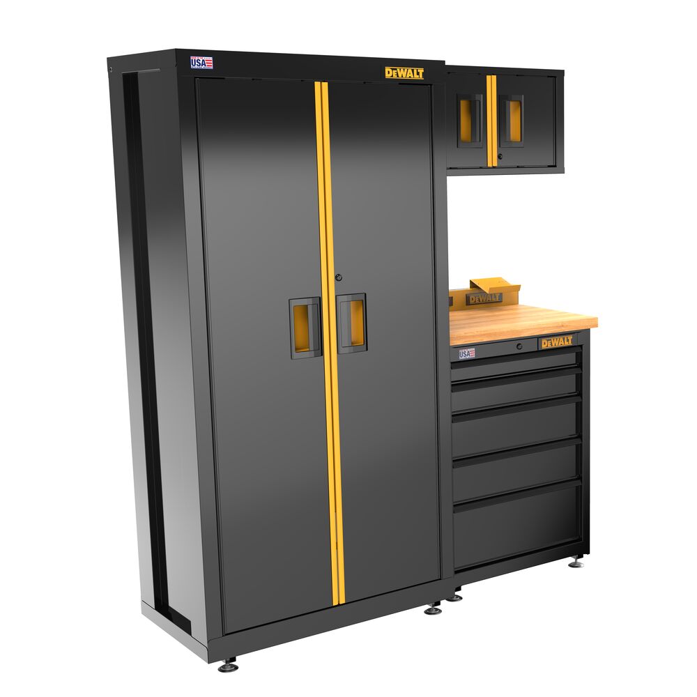4 Pc Suite w/ Drawer Storage- Wood Top