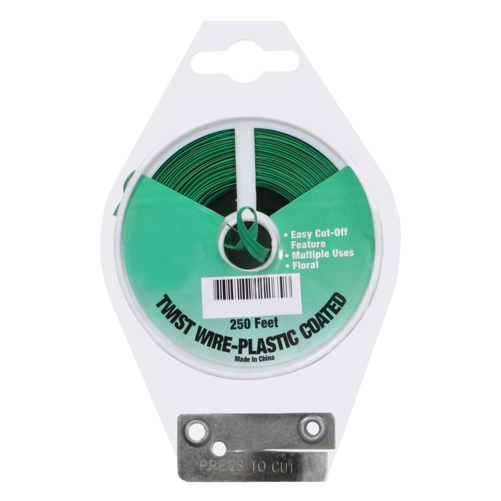 250' Twist Wire Green