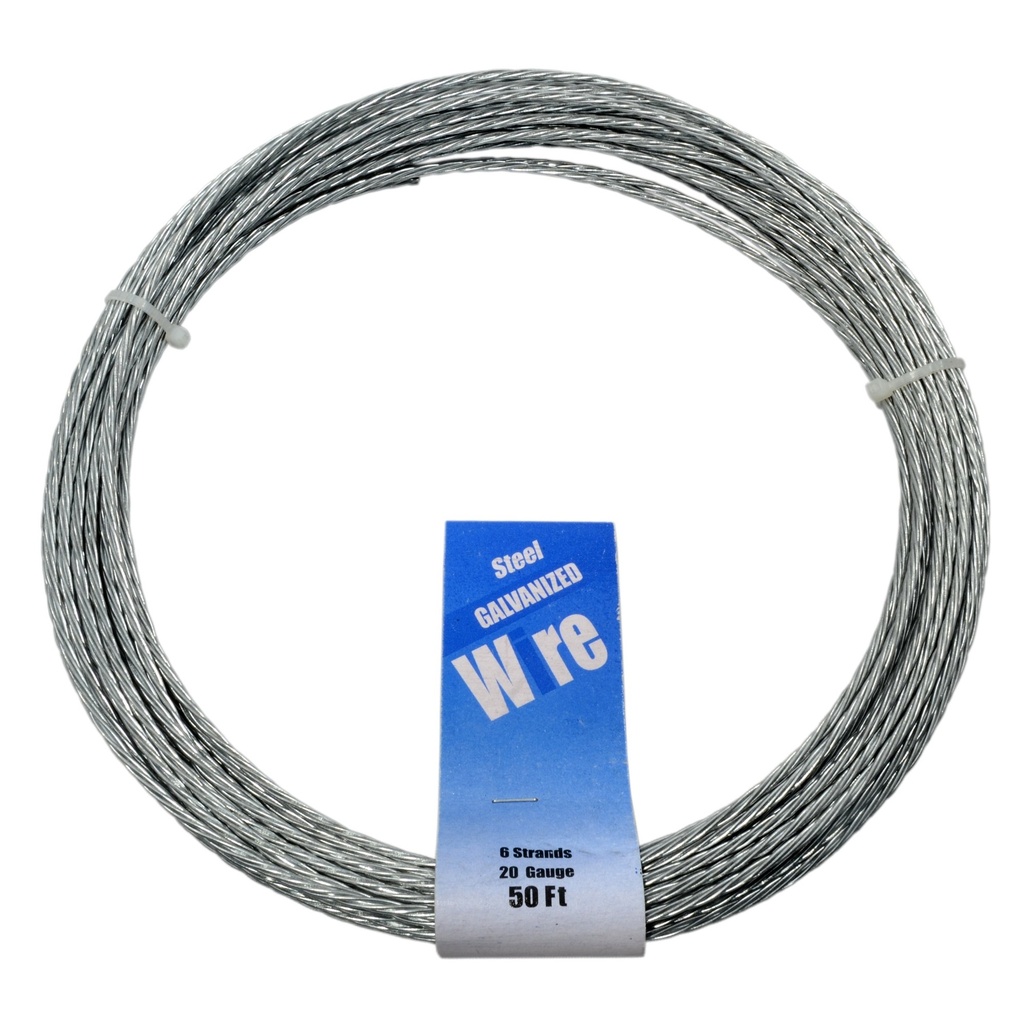 6 Strand x 50' Galvanized Wire
