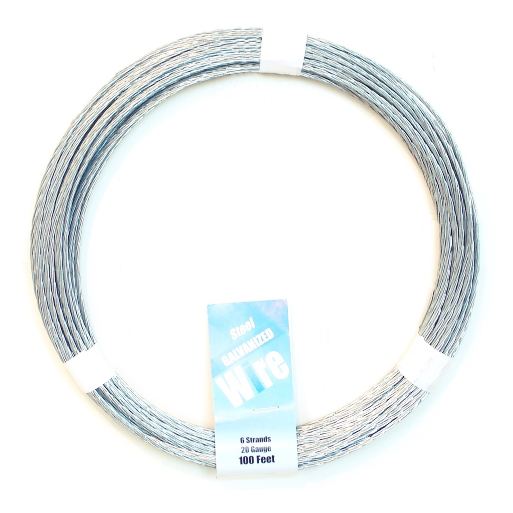 6 Strand 100' Galvanized Wire