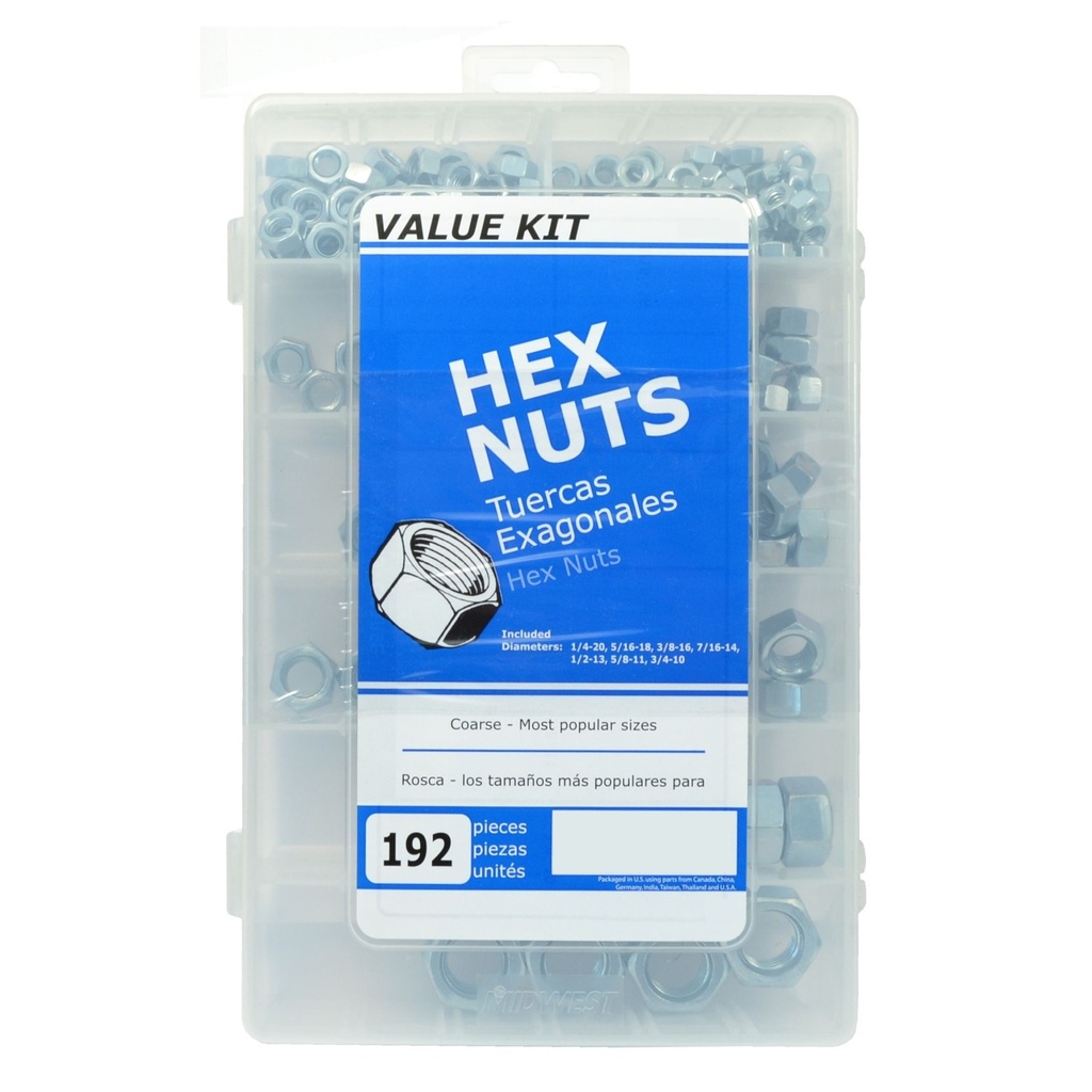 Hex Nuts Value Kit