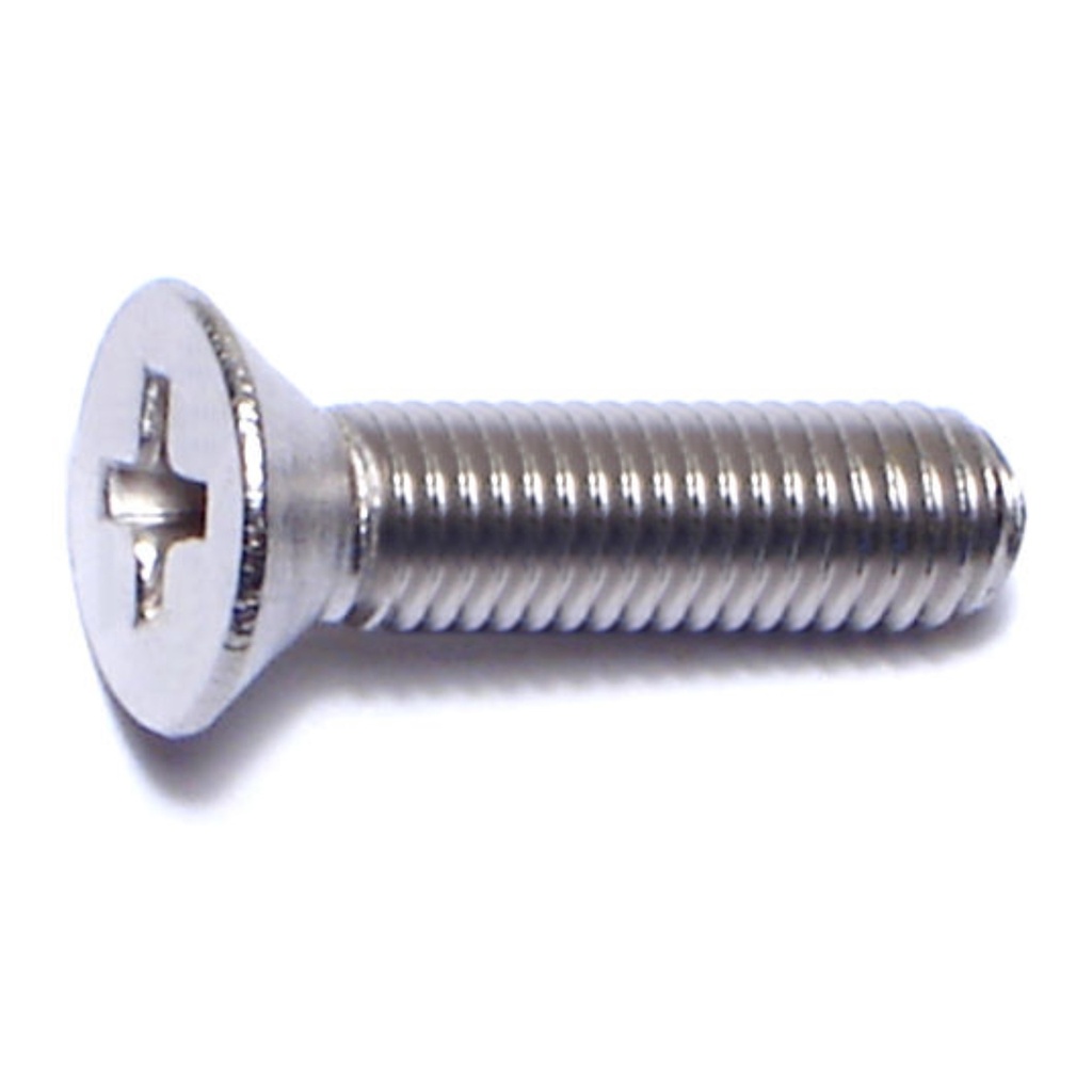10-32 x 3/4 Ph Flat Mach SS