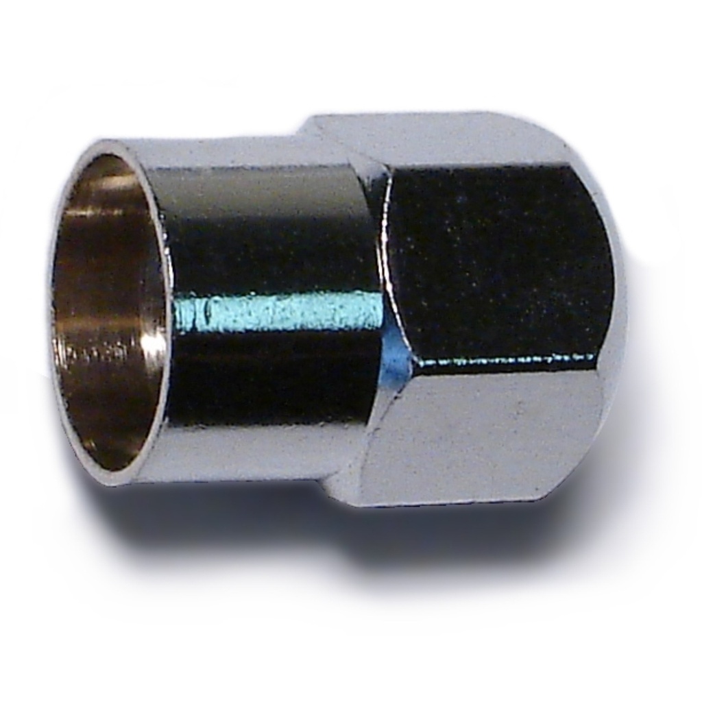 Silver HalfHex Valve Caps Al