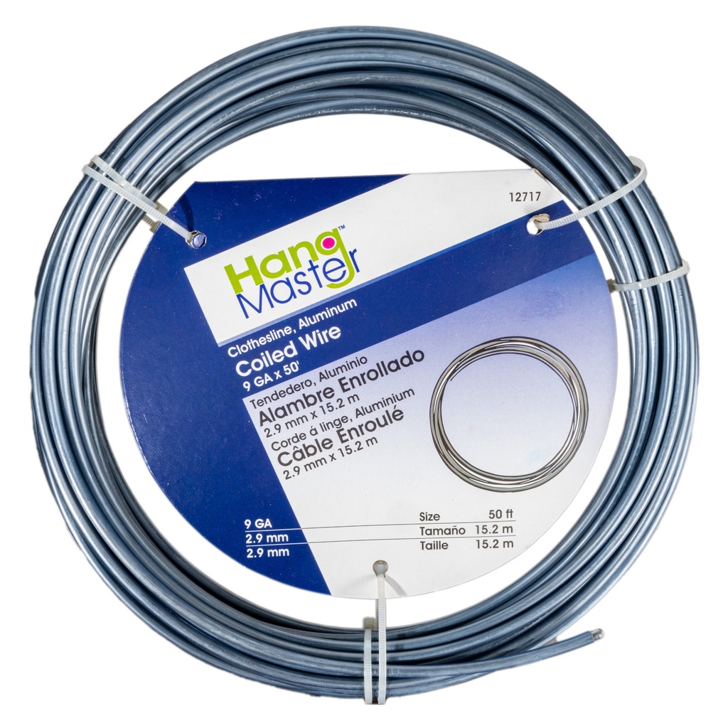 9ga x 50' Clr Ctd Wire Al