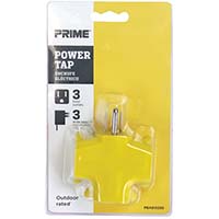 [PBAD0200] PBAD0200 3 Outlet 90 Yellow Adapter