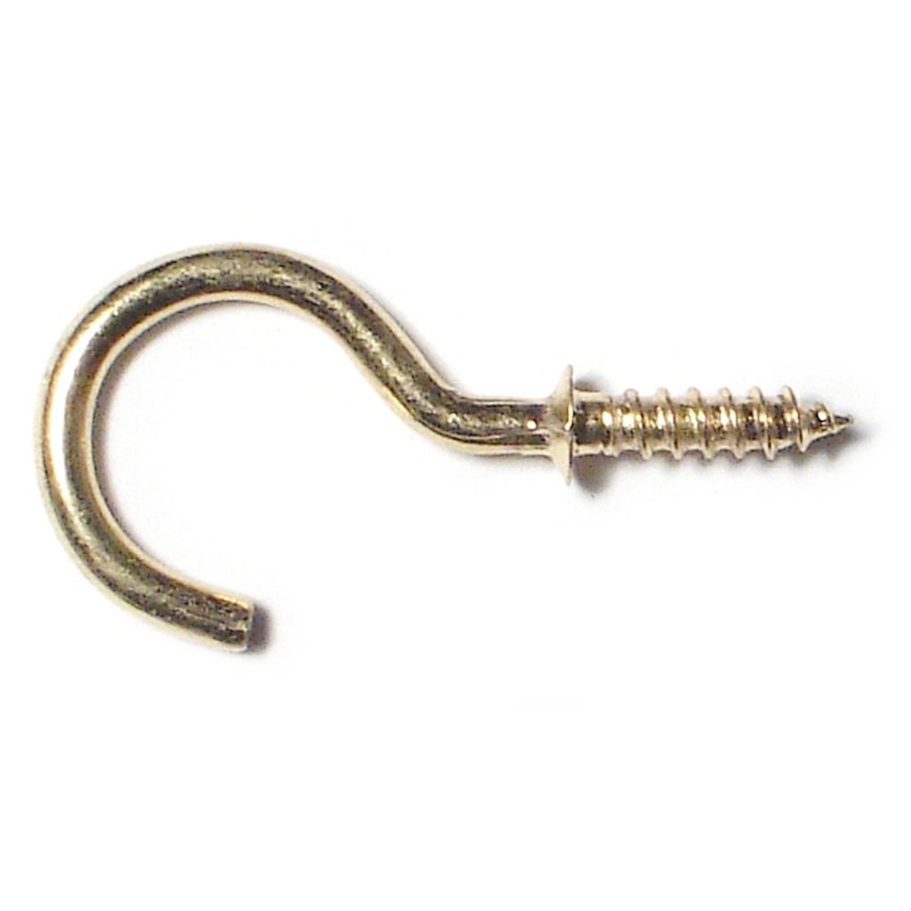 7/8" Cup Hook Brass