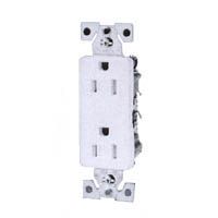 TR270W-BOX DUP. RECEPT. WHT