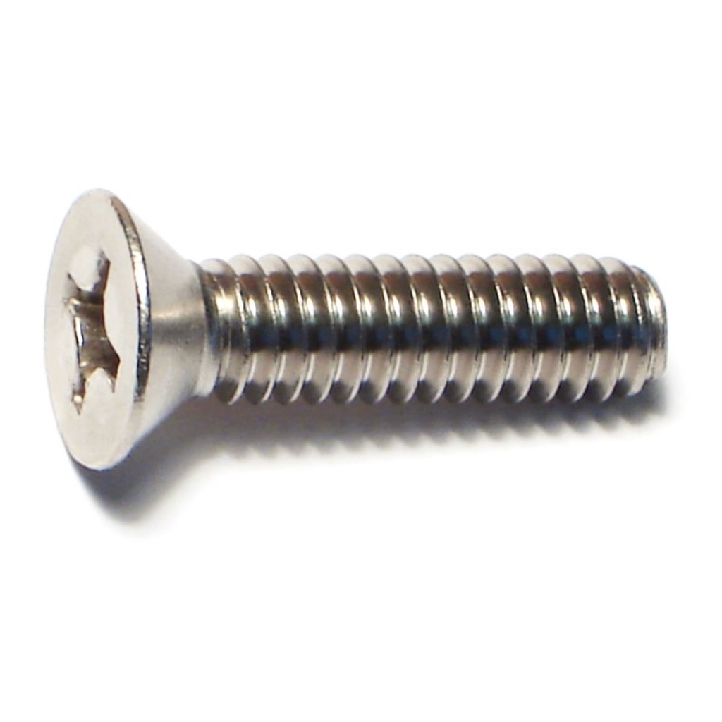 1/4-20 x 1 Ph Fl Mach Sc SS