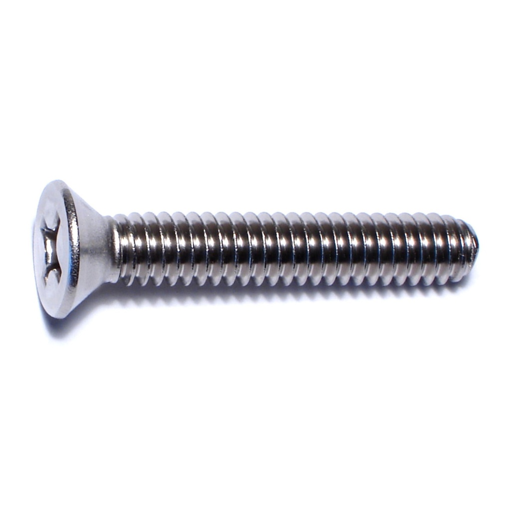 1/4-20 x 1-1/2 Ph Fl Mach Sc SS
