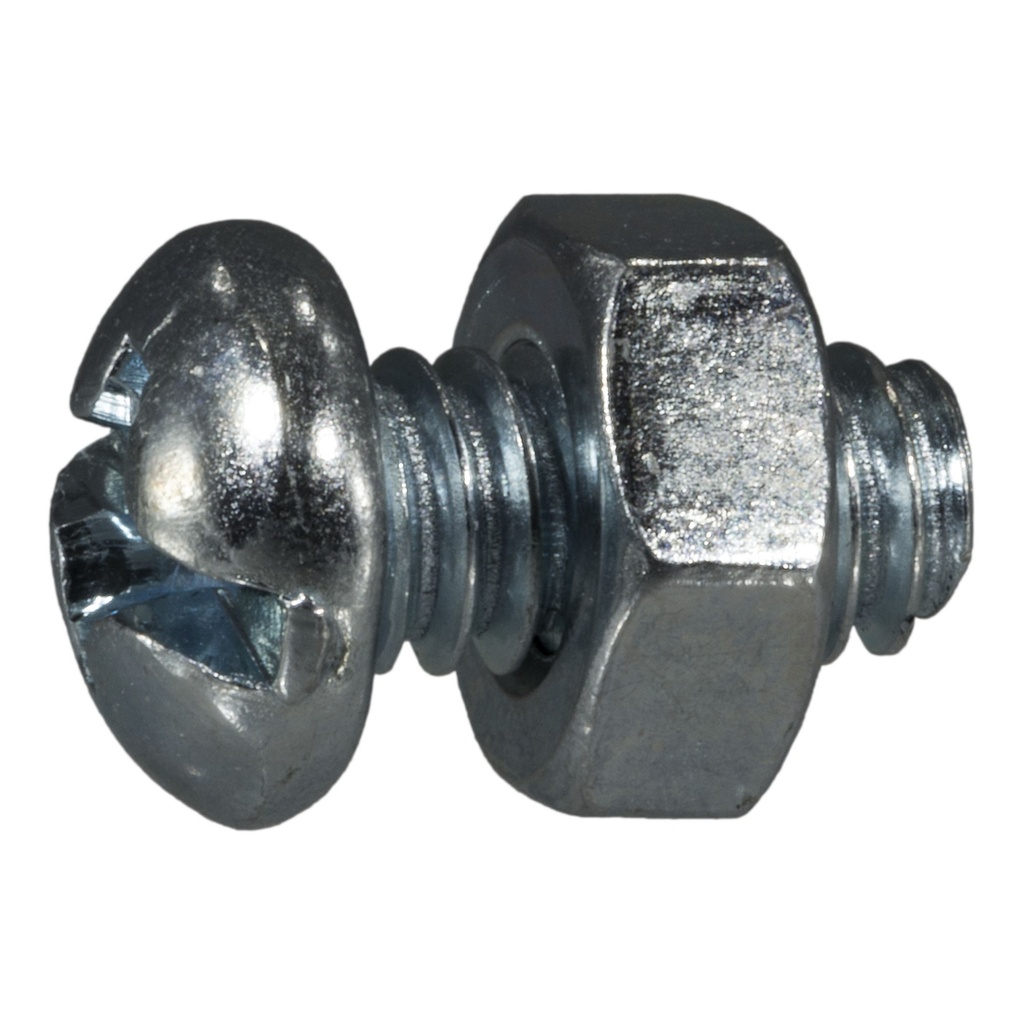 1/4-20 x 1/2 Combo Rd Mach Zn