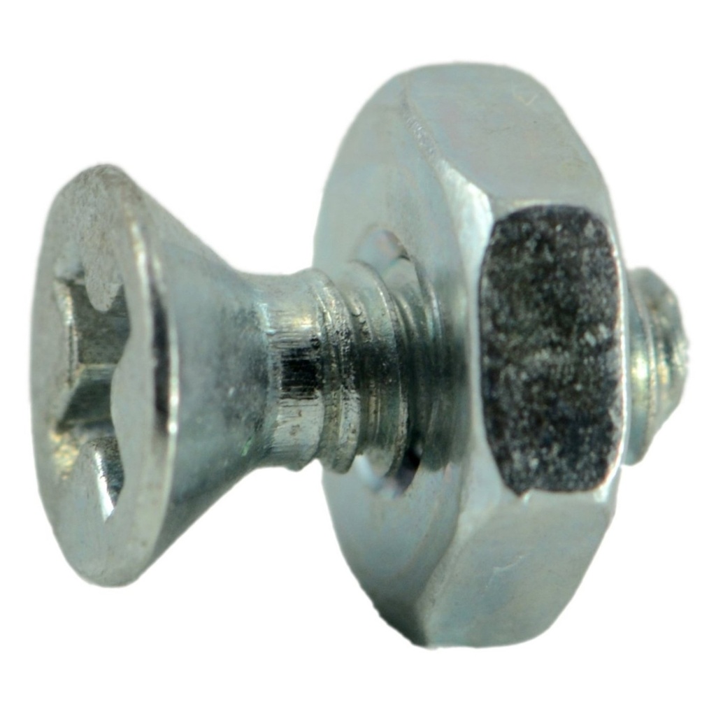 6-32 x 3/8 Ph Fl Mach w/nut