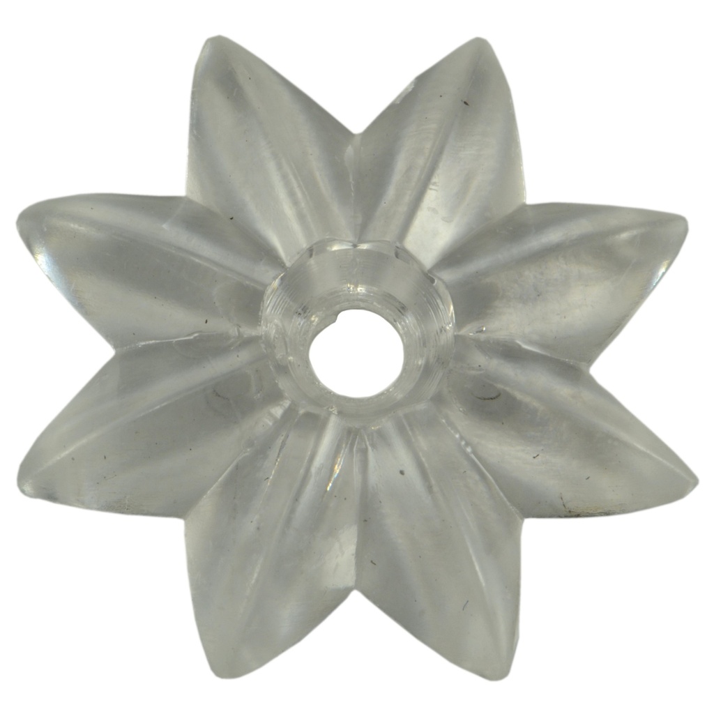 1-1/2" Clear Rosette w/Screws