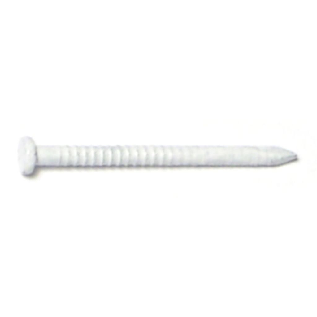 1" White Panel Nail Steel