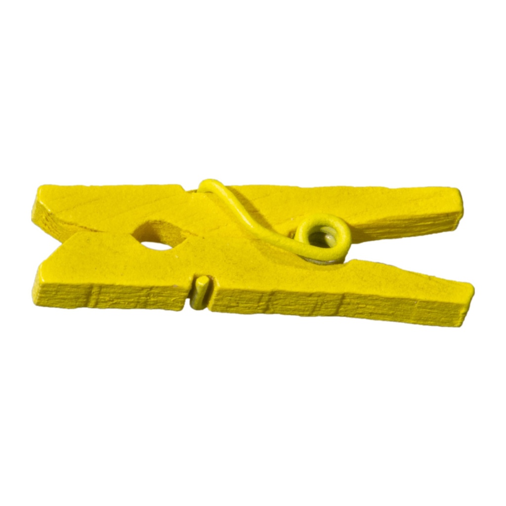Vintage Yellow Craft Clips
