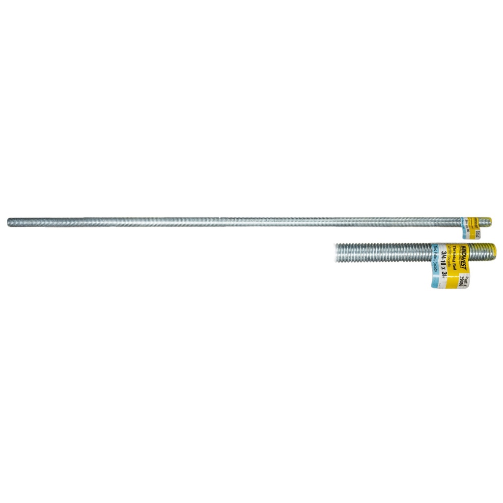 [MF29036] 3/4-10 x 36 Thrd Rod Gr2 Zn
