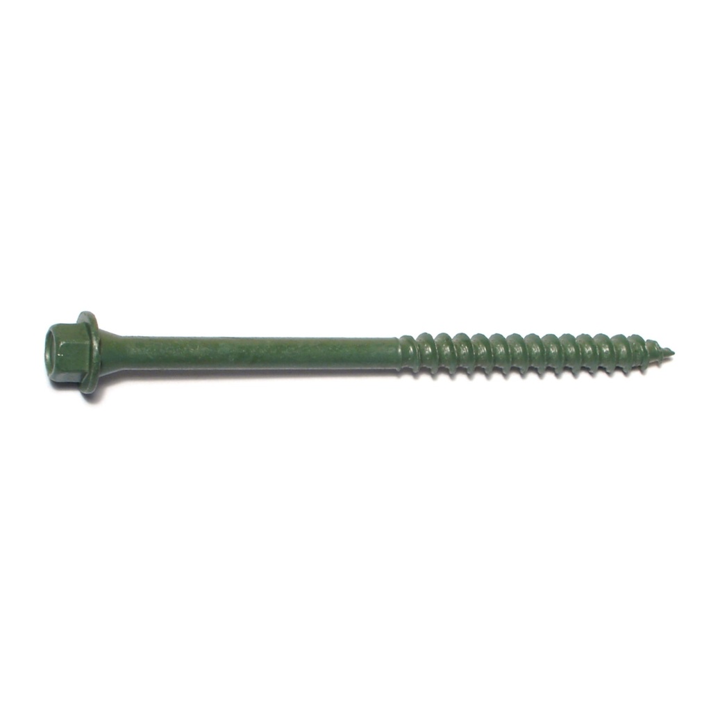 1/4 x 4 Hex Timber Green