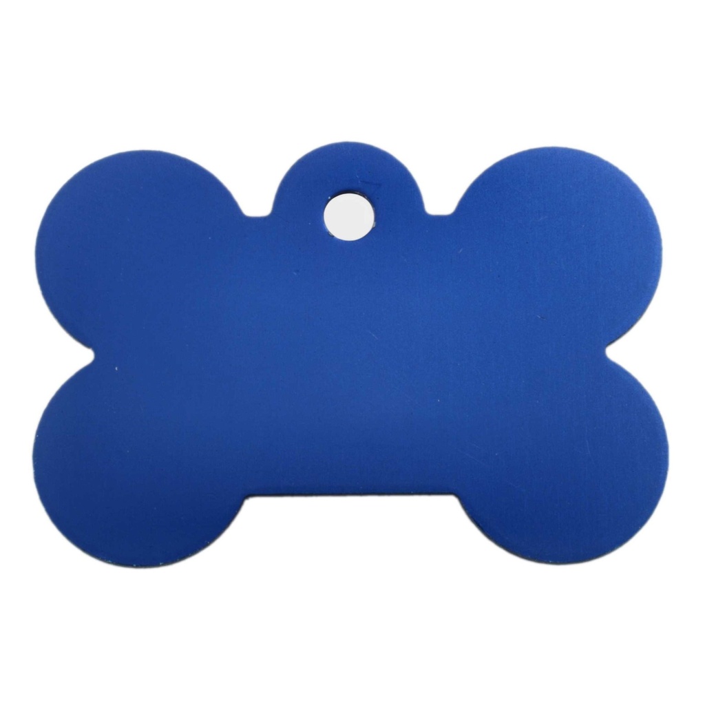 Large Bone Pet Tag Blue