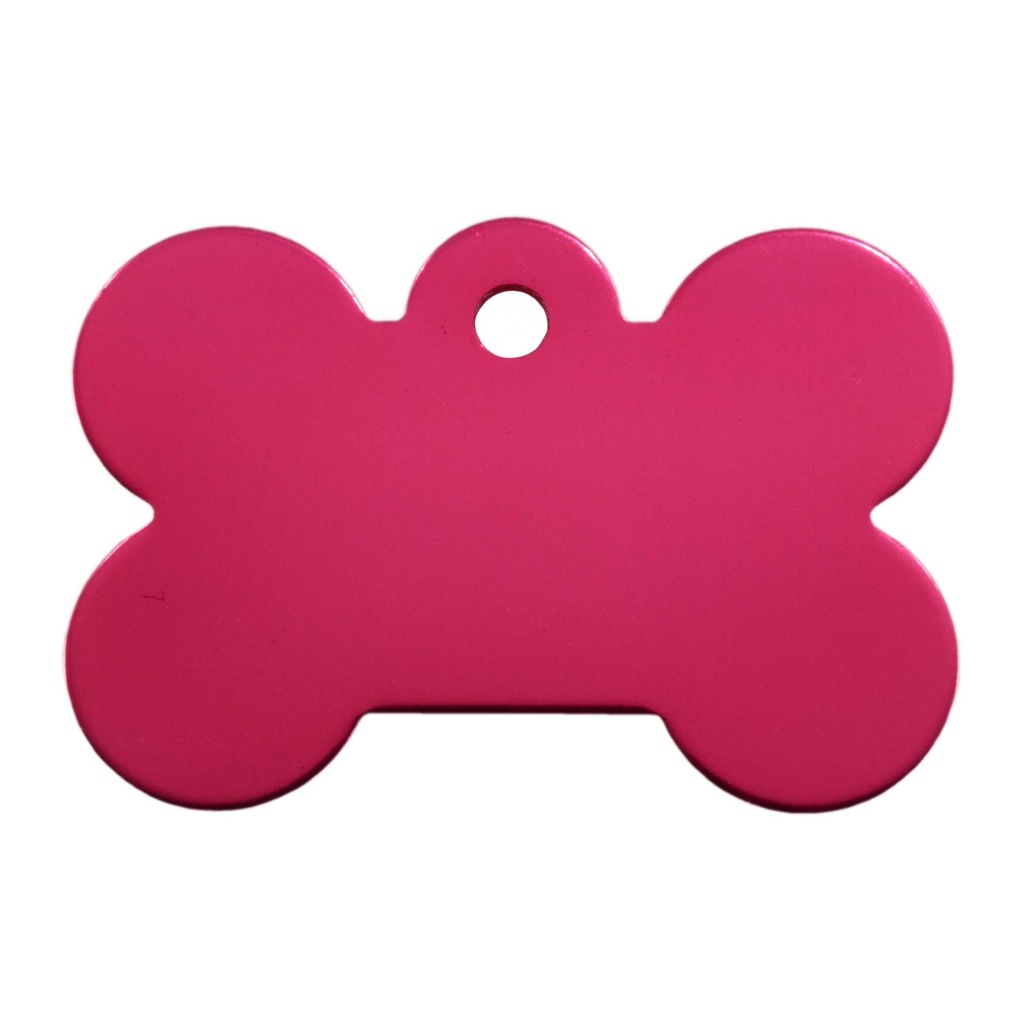 [MF308916] Large Bone Pet Tag Pink