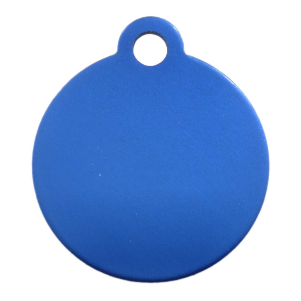 Small Circle Pet Tag Blue