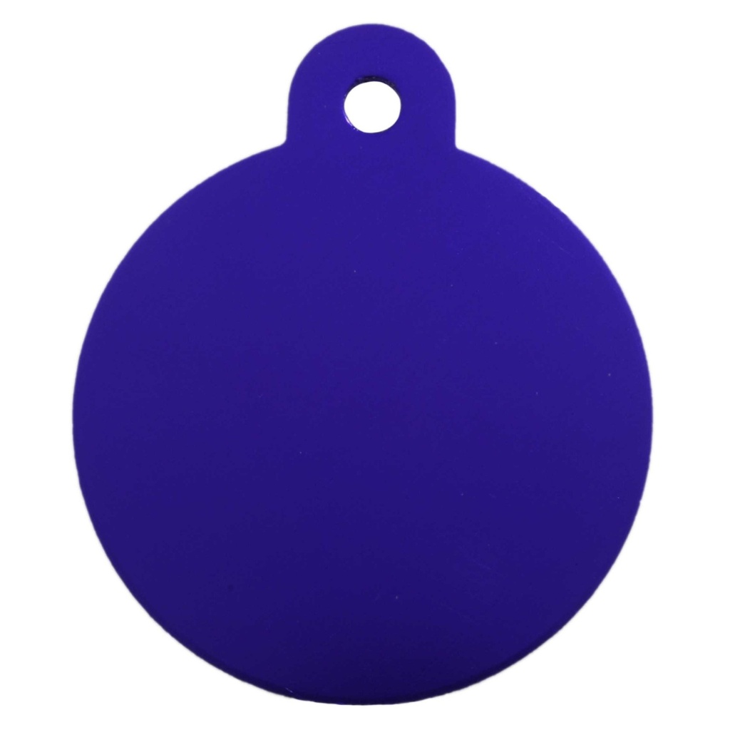 Large Circle Pet Tag Purple