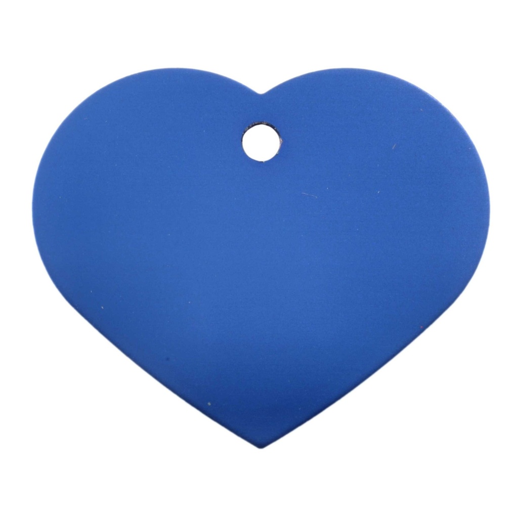 Large Heart Pet Tag Blue