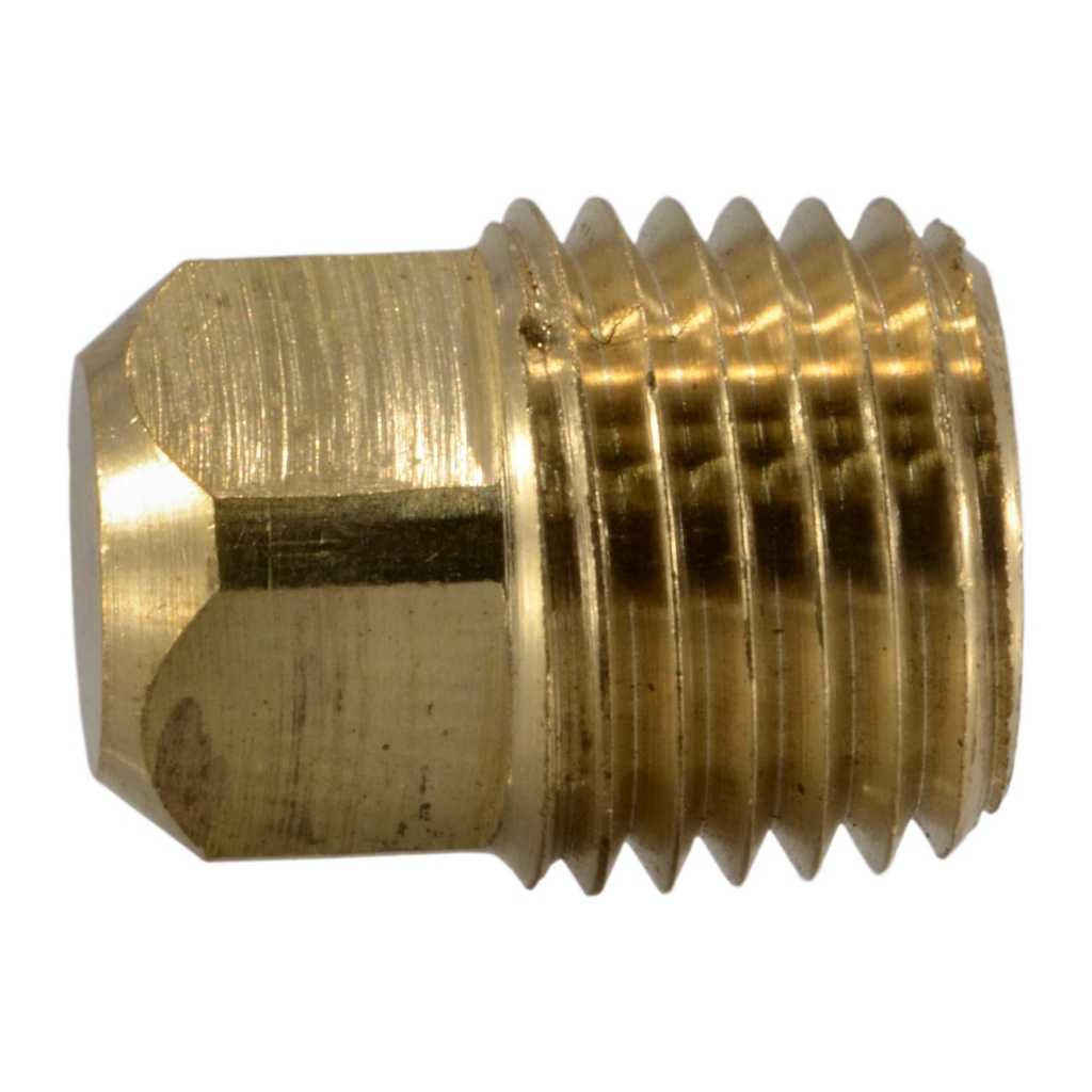 1/4 IP Sq Head Plug Br
