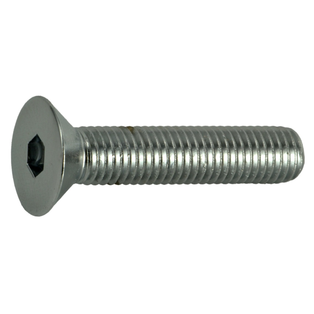 1/4-28 x 1-1/4 Flat Socket Chrm