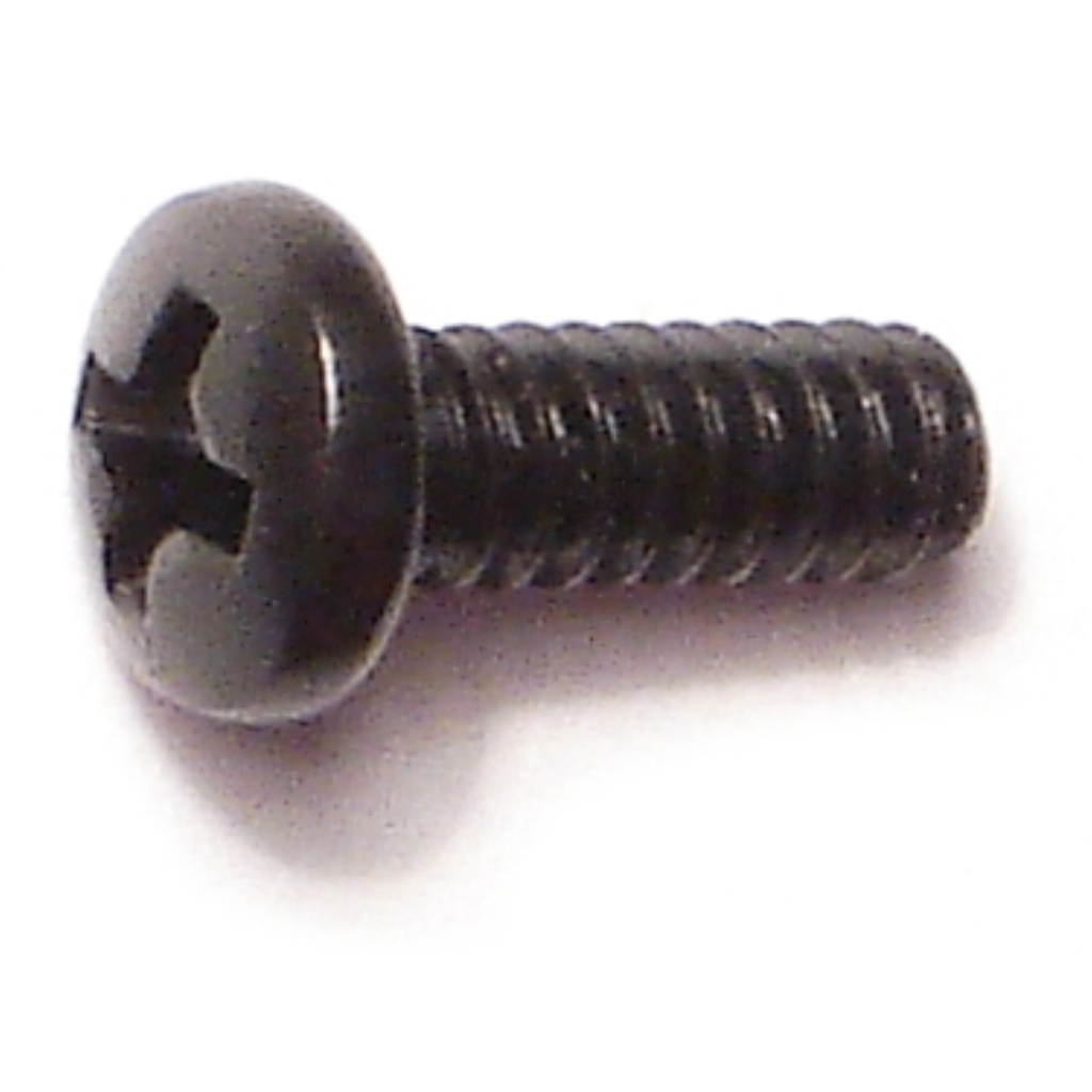 6-32 x 3/8 Ph Pan MS Black