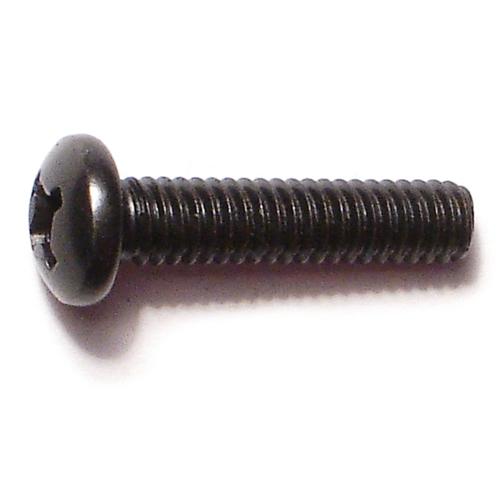 8-32 x 3/4 Ph Pan MS Black