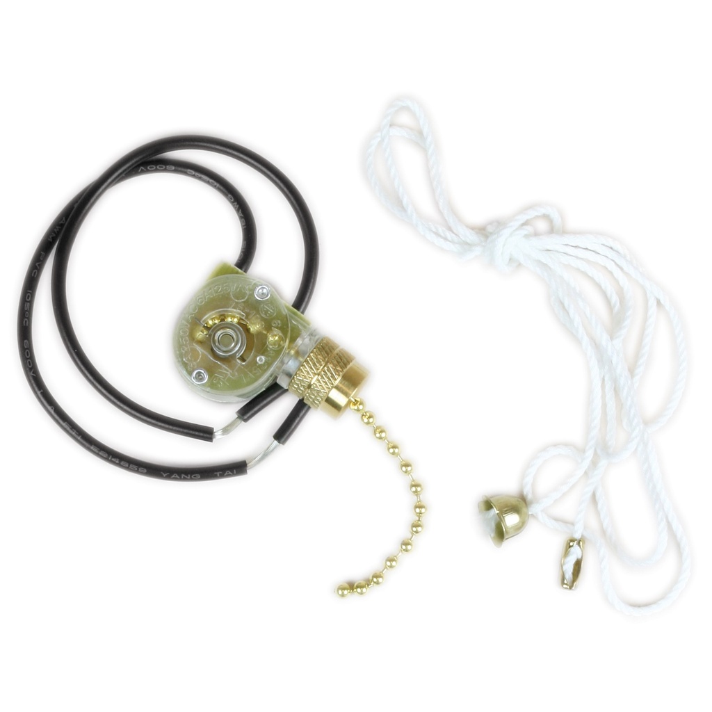 FAN/LIGHT SWITCH 2 WIRE W/LEAD