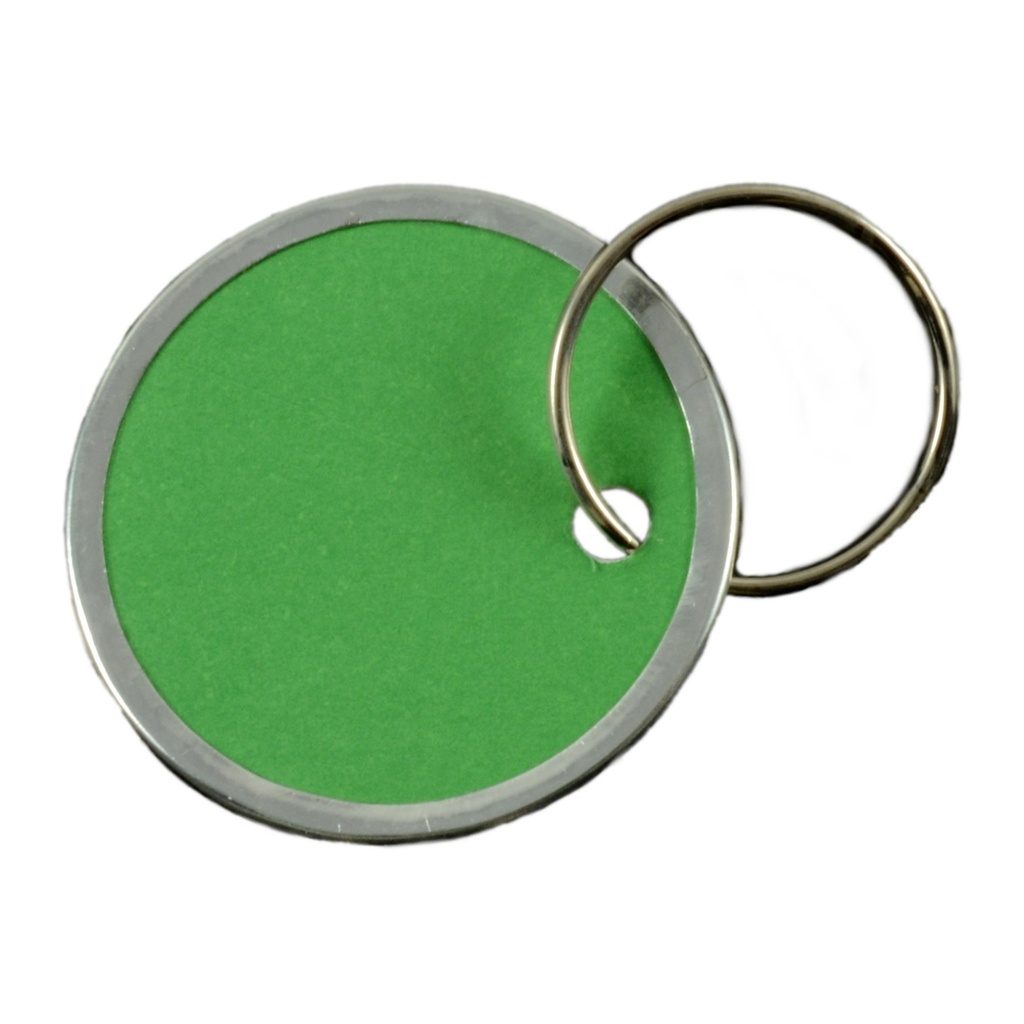 1-1/4 Grn Tag w/Ring