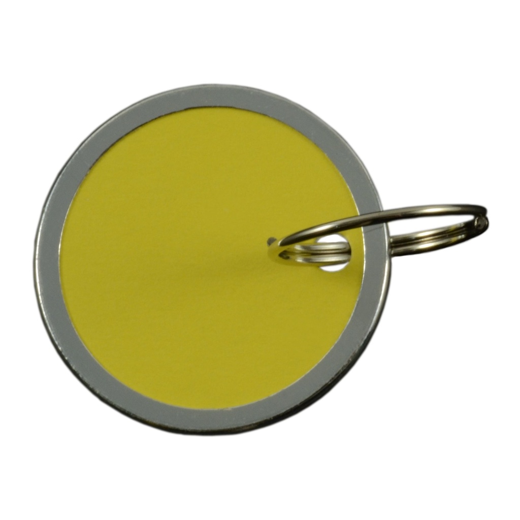 1-1/4 Yellw Tag w/Ring