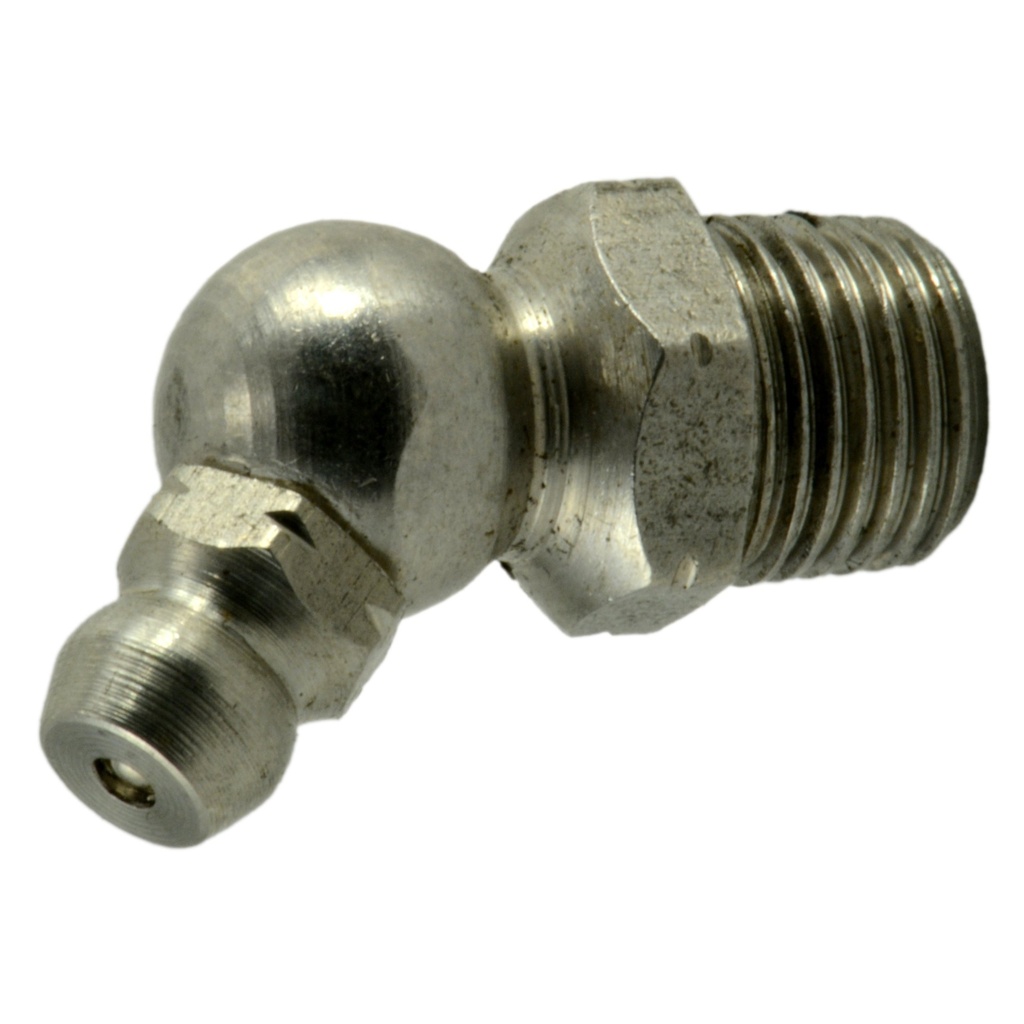1/8PT 45 Deg Grease Fittng SS