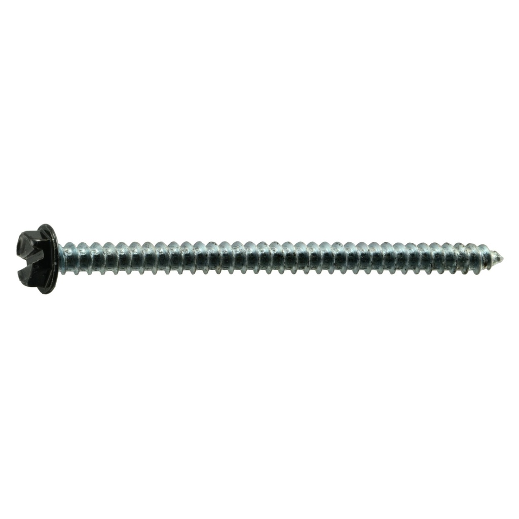 8 x 2-1/2 Hx Wh SMS Blk Zn