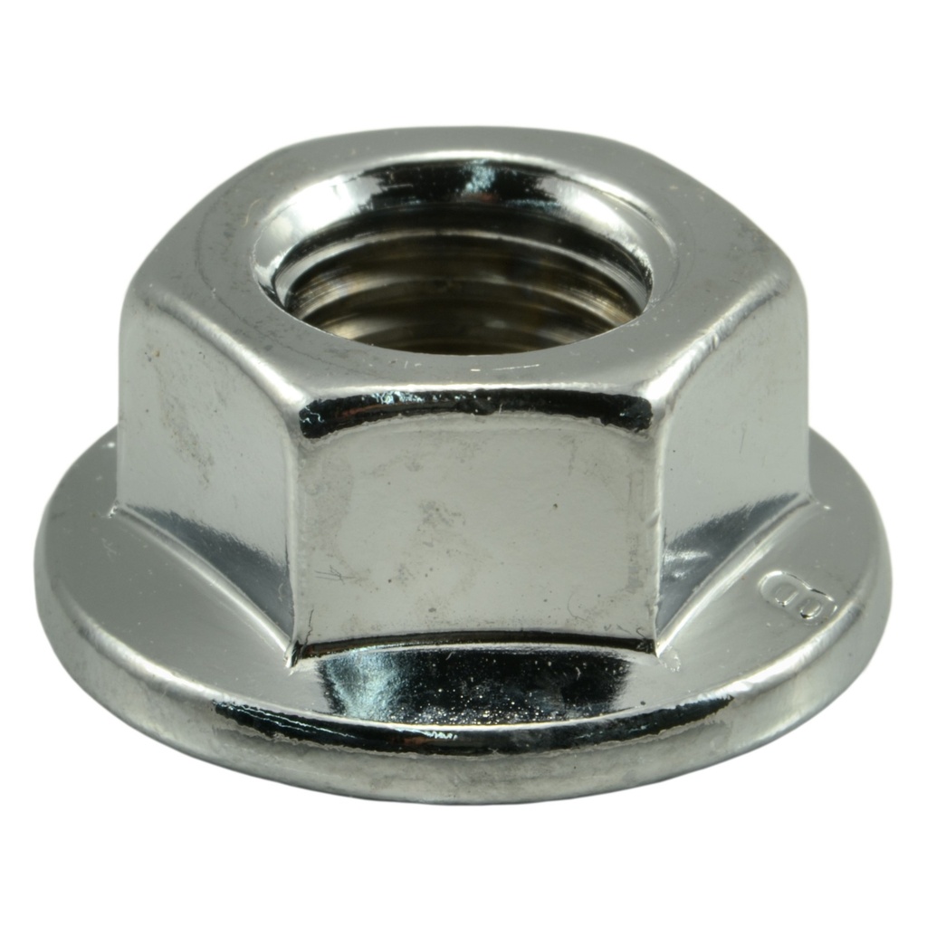 12mm-1.5 Flange Nut Chrm