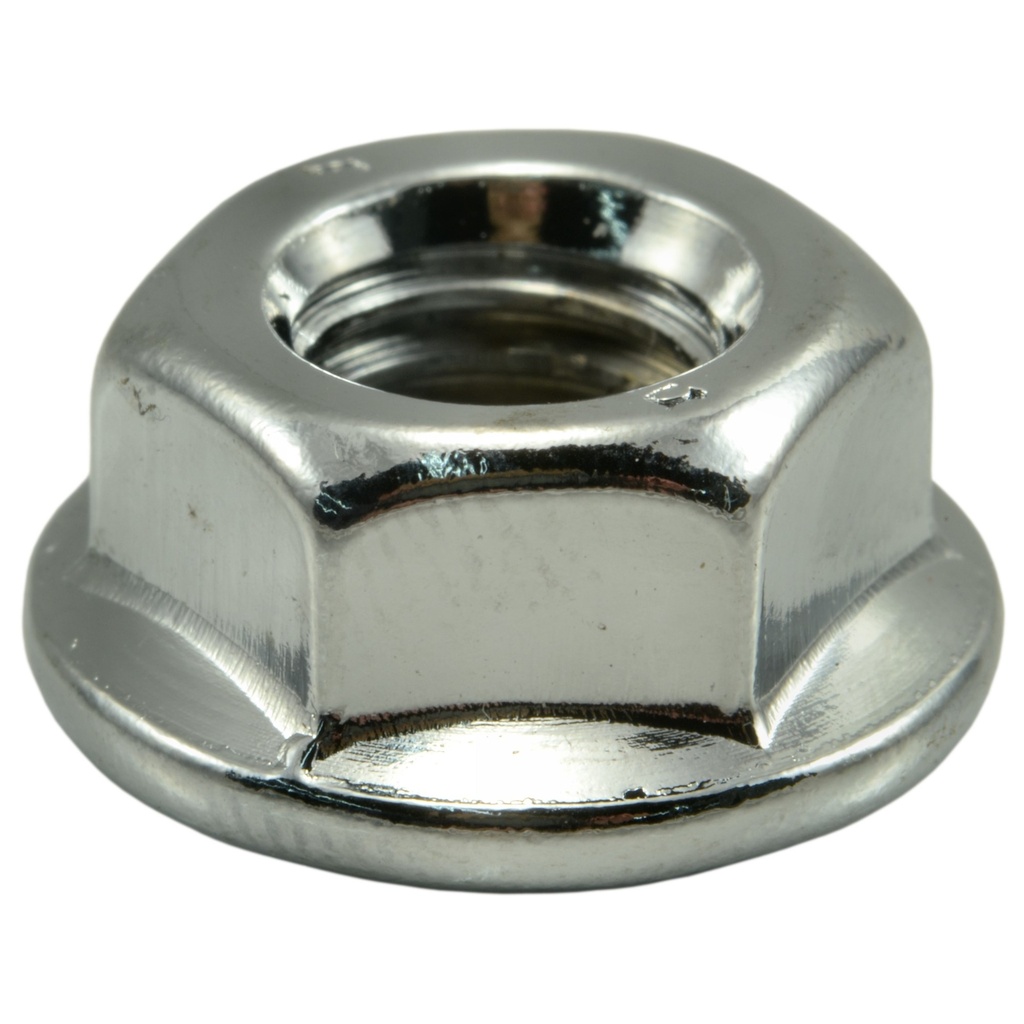 8mm-1.25 Flange Nut Chrme