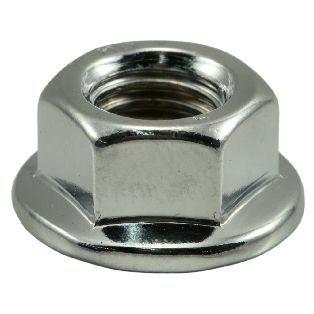 10mm-1.5 Flange Nut Chrm