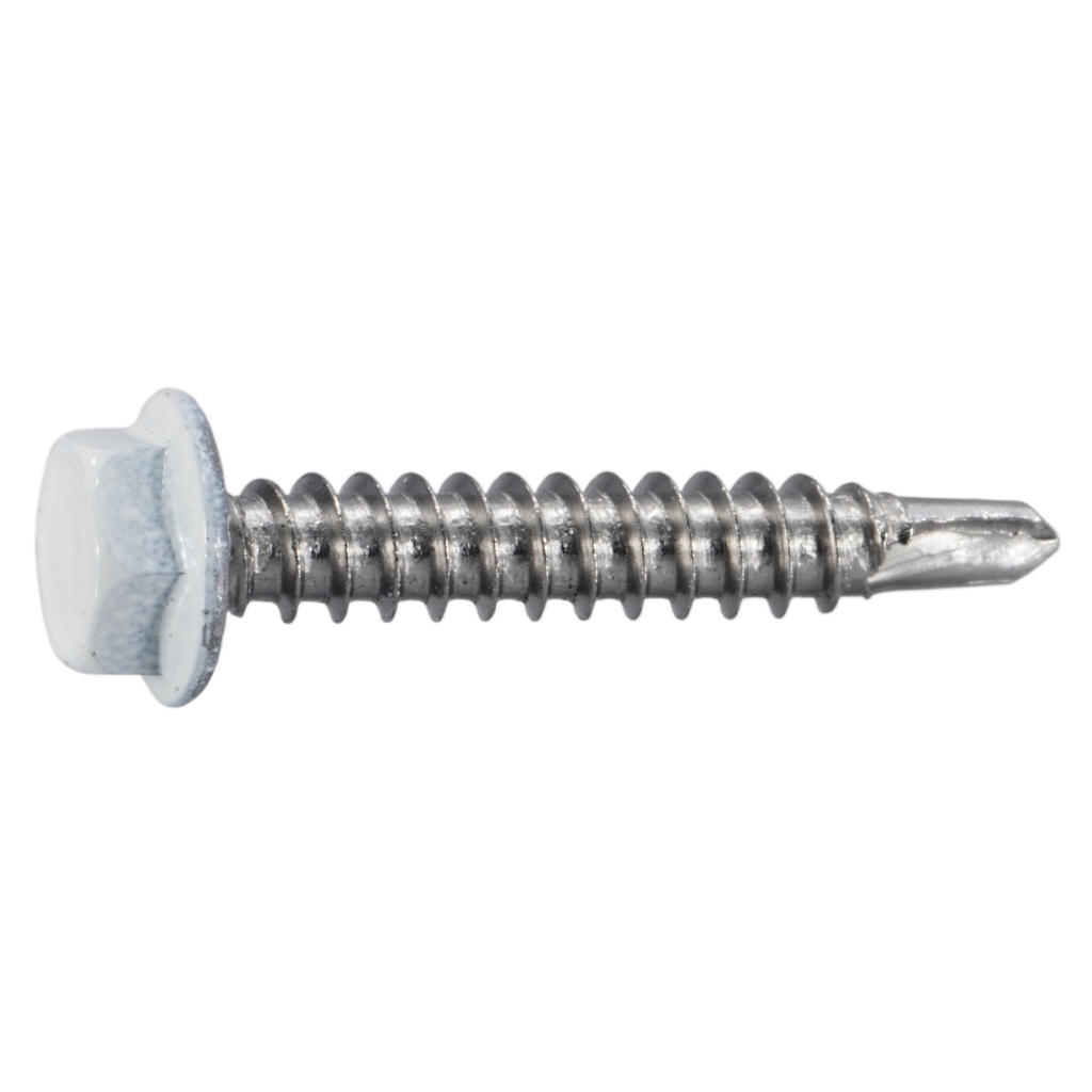 8 x 1 Hex SDS White SS