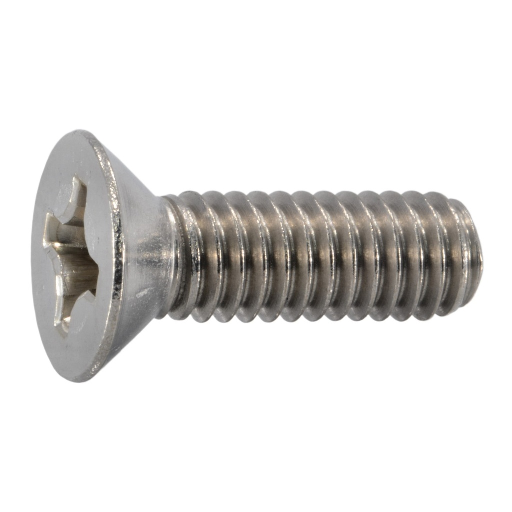 5/16-18 x 1 Ph Fl Mach Sc SS