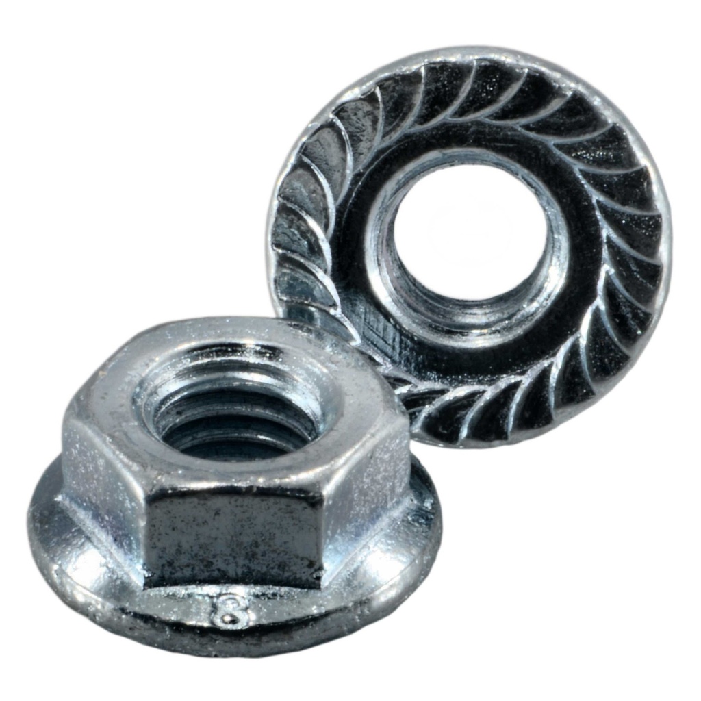 6mm-1.0 Serr Flange Nut