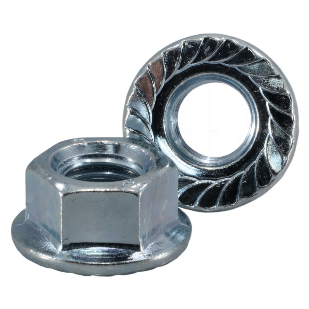 14mm-2.0 Serr Flange Nut
