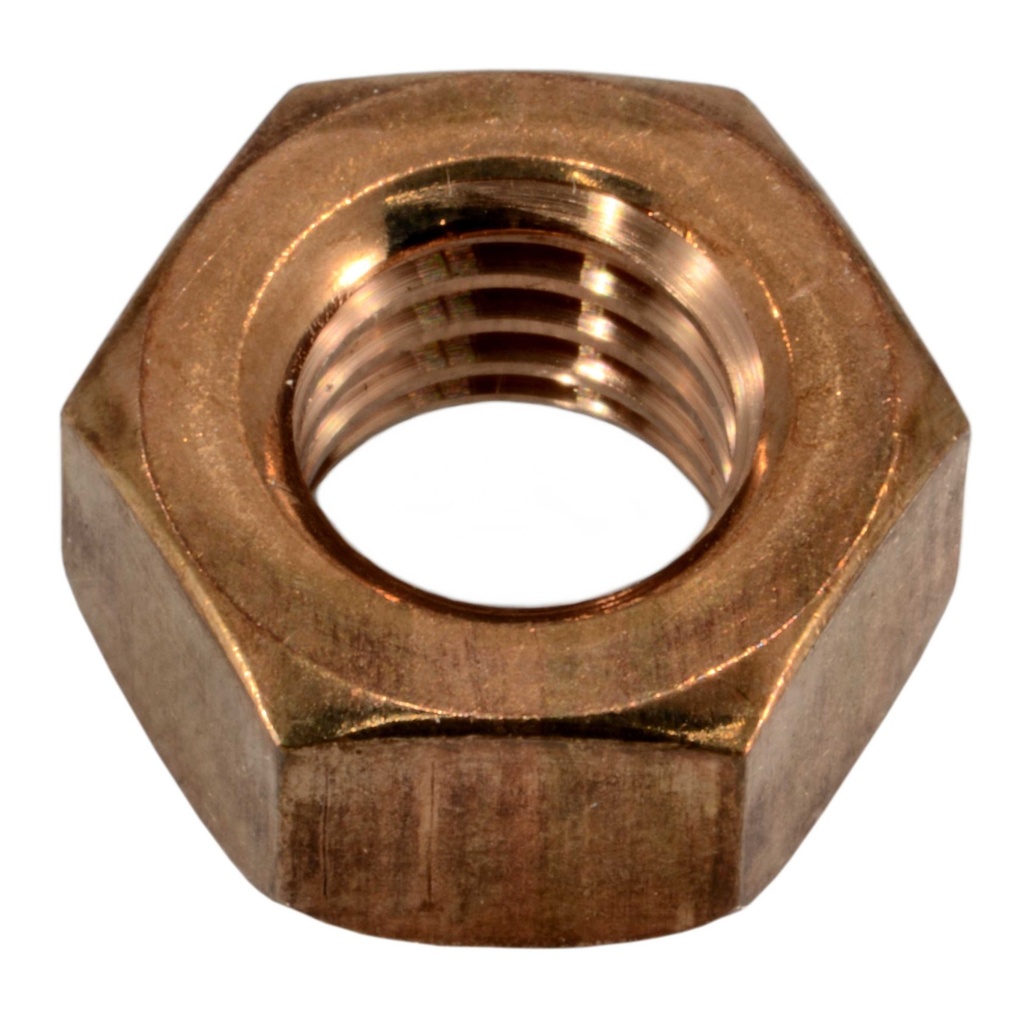 7/16-14 Fin Hex Nut SlBz