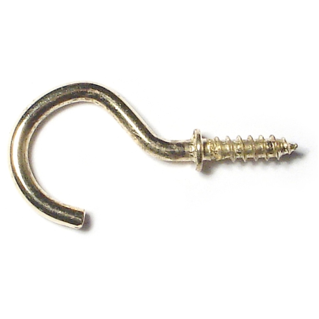 1" Cup Hook Brass