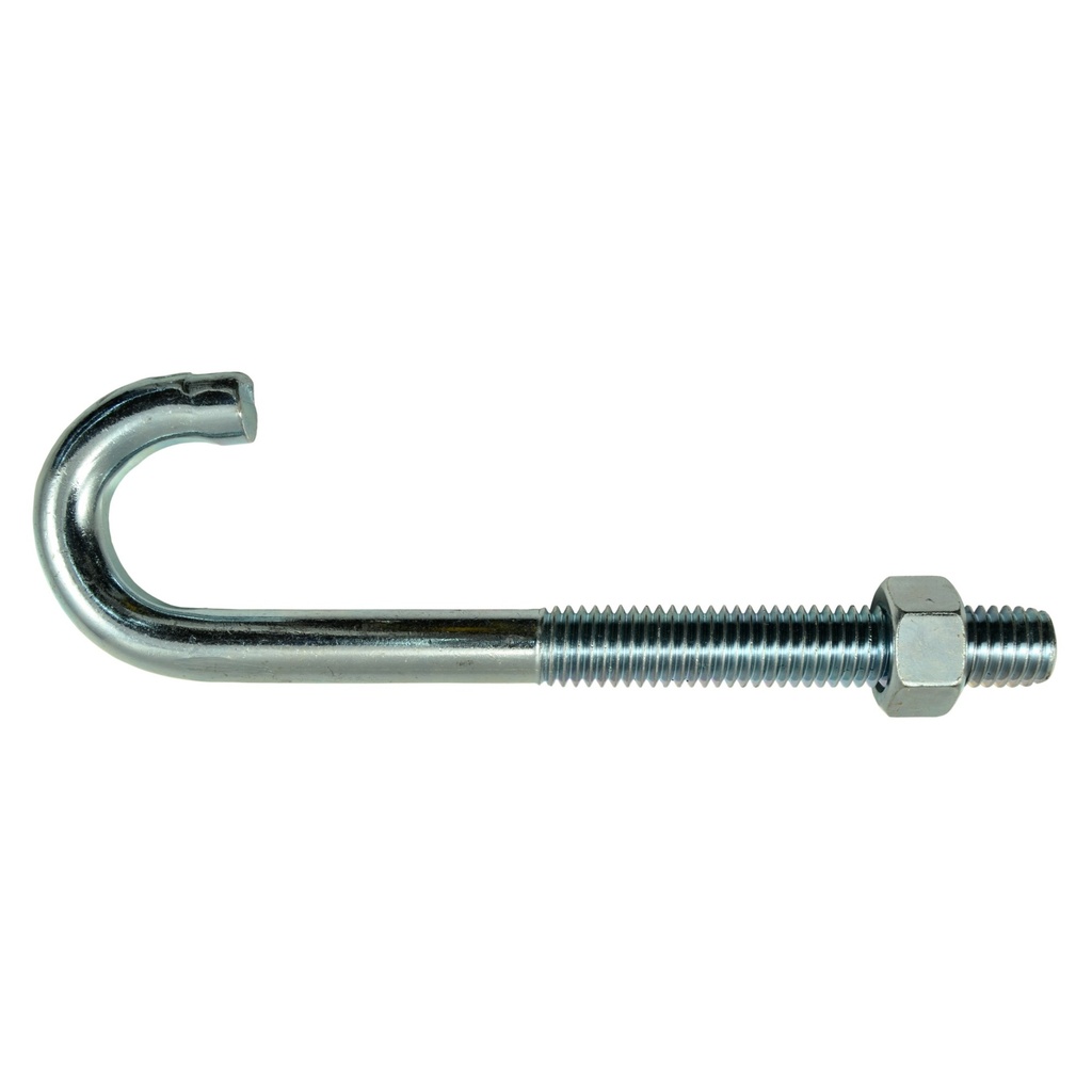 1/2-13 x 6 J-Bolt w/Nut Zn